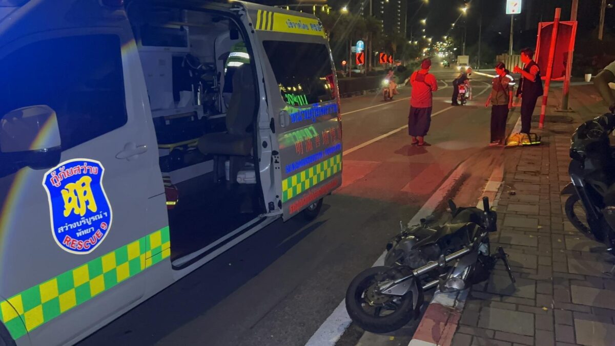 Ausländerin bei Motorradunfall in Pattaya verletzt