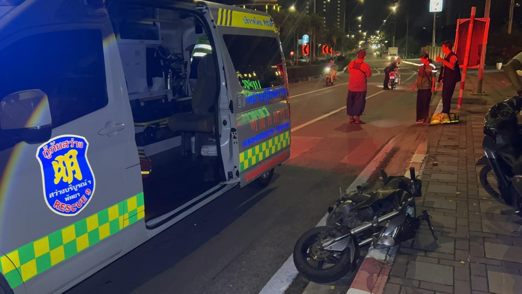 Ausländerin bei Motorradunfall in Pattaya verletzt