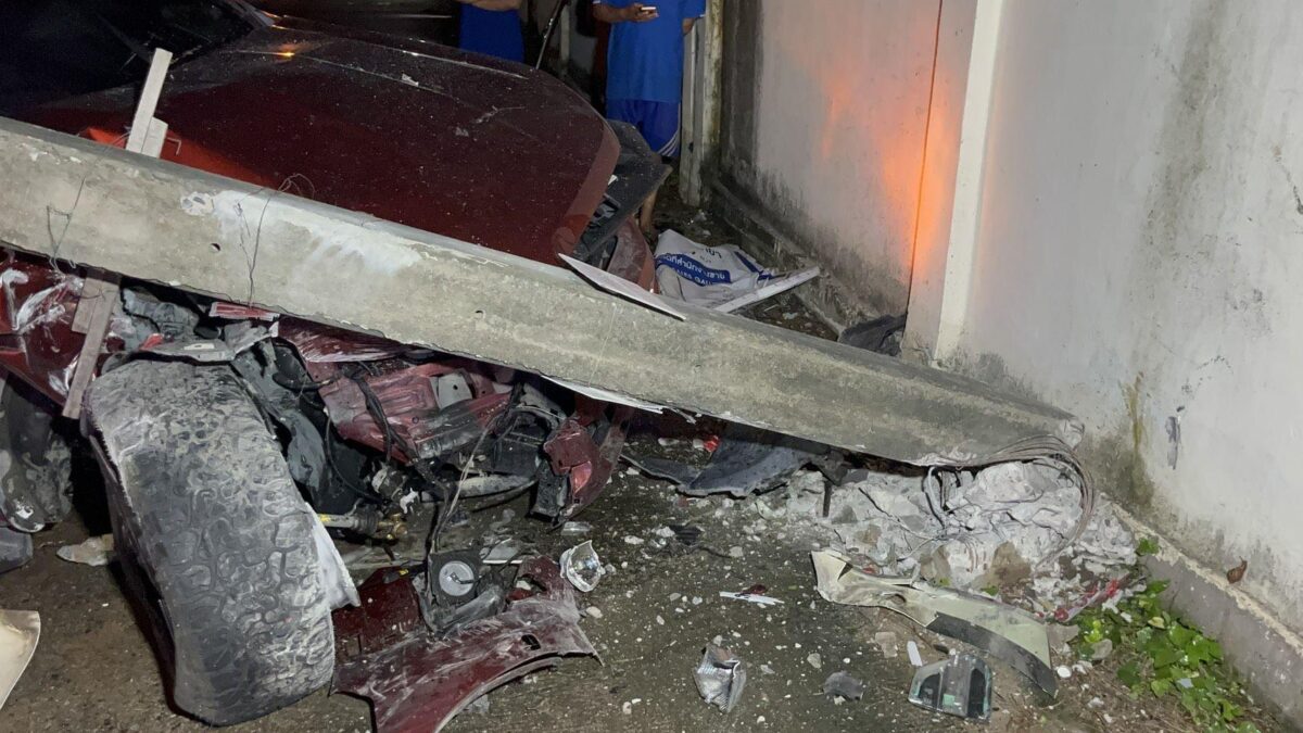 Betrunkener Fahrer legt Dorf bei Pattaya lahm