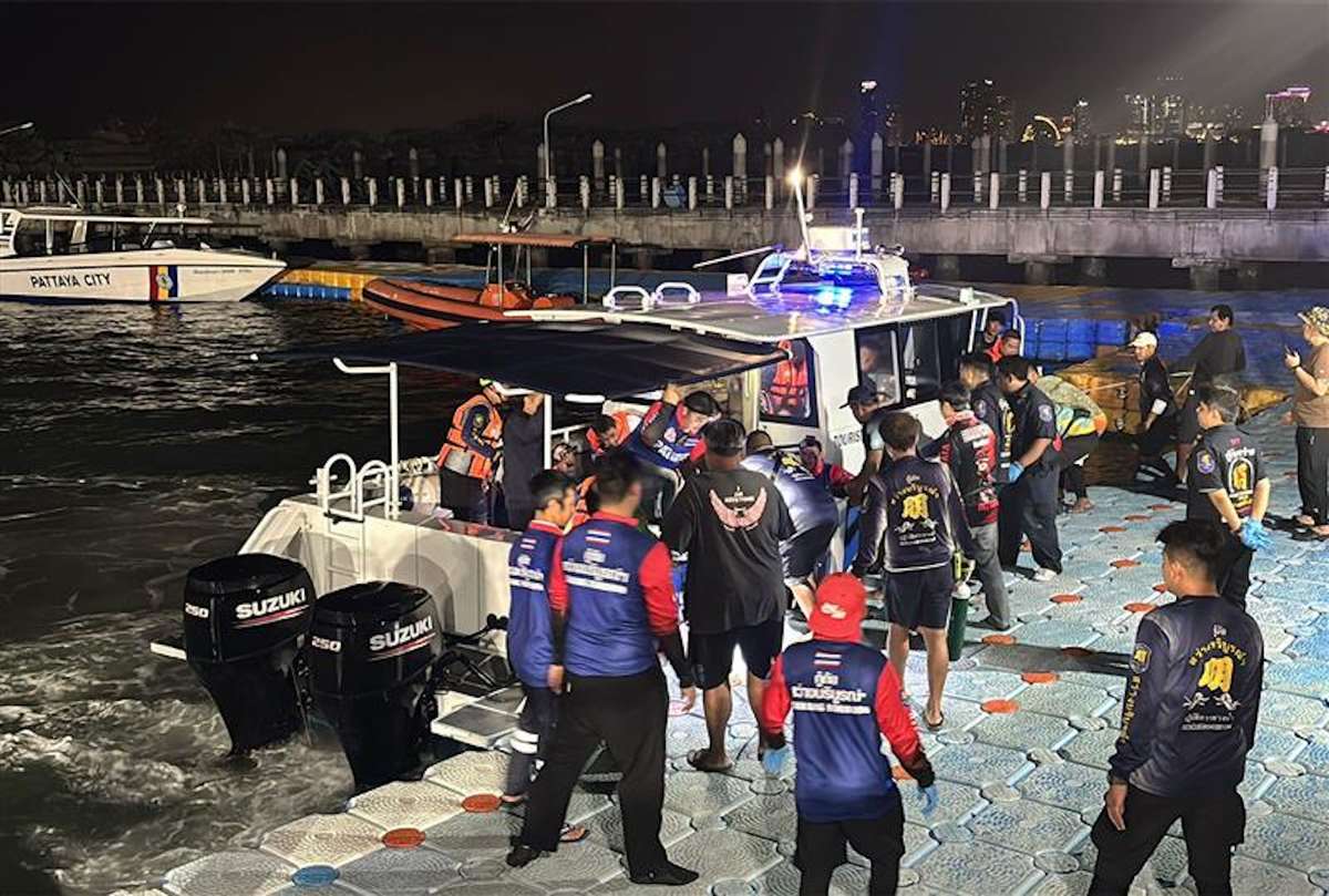 Familie entkommt Schiffsdrama vor Pattaya