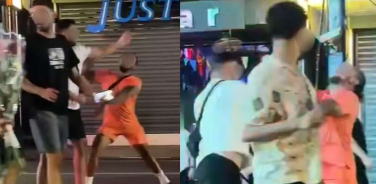 Heftiger Schlagabtausch - Ausländer kollabiert!