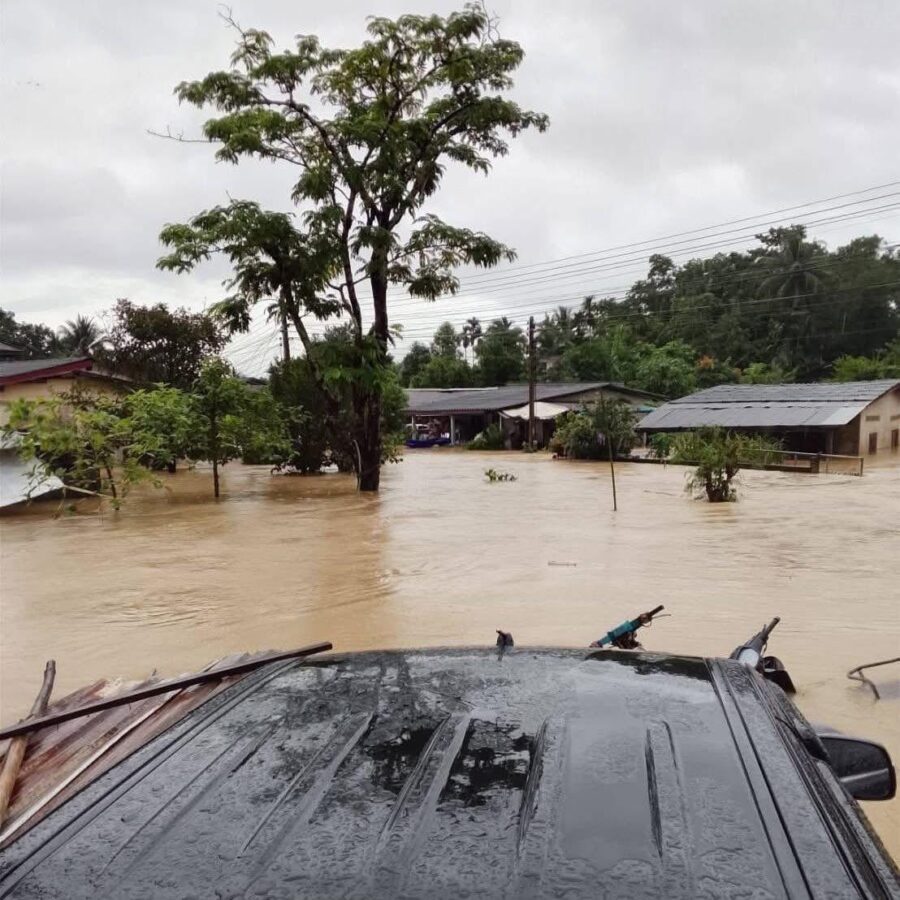 Historische Überschwemmungen im Süden Thailands