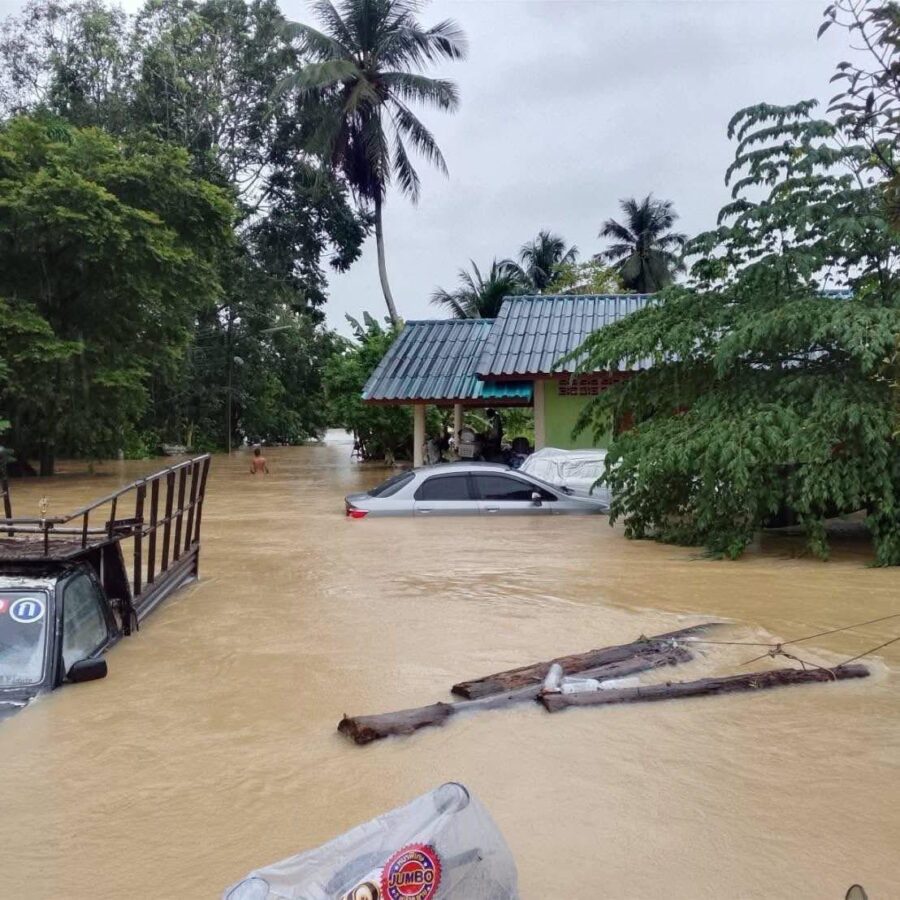 Historische Überschwemmungen im Süden Thailands