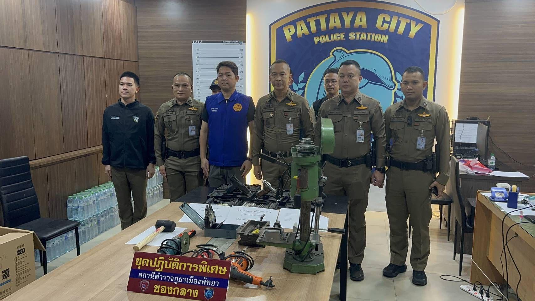 Illegale Waffenwerkstatt in Pattaya entdeckt