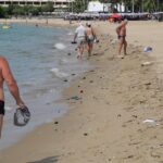 Monsun spült Tonnen Müll an Pattayas Strände