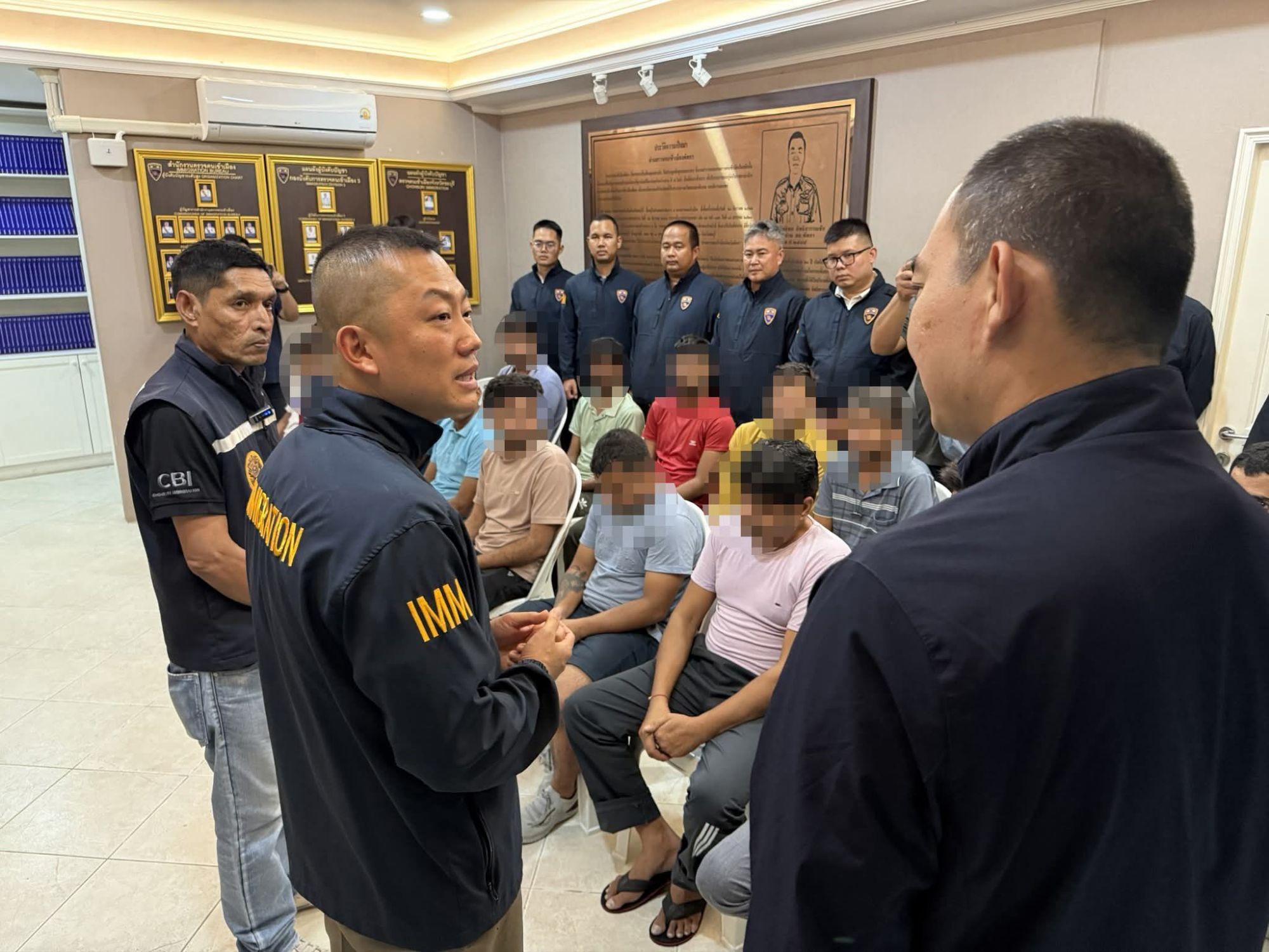 Overstay-Razzia in Pattaya: 17 Ausländer festgenommen