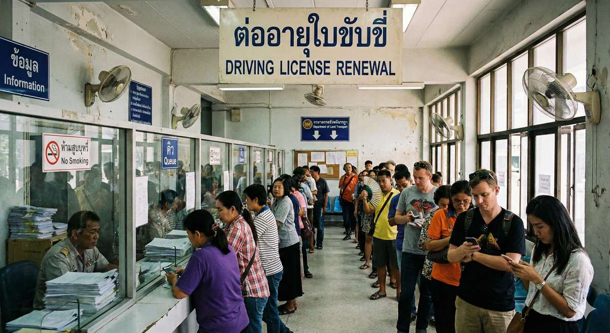 Thai Führerschein verlängern: Chaos oder Normal?