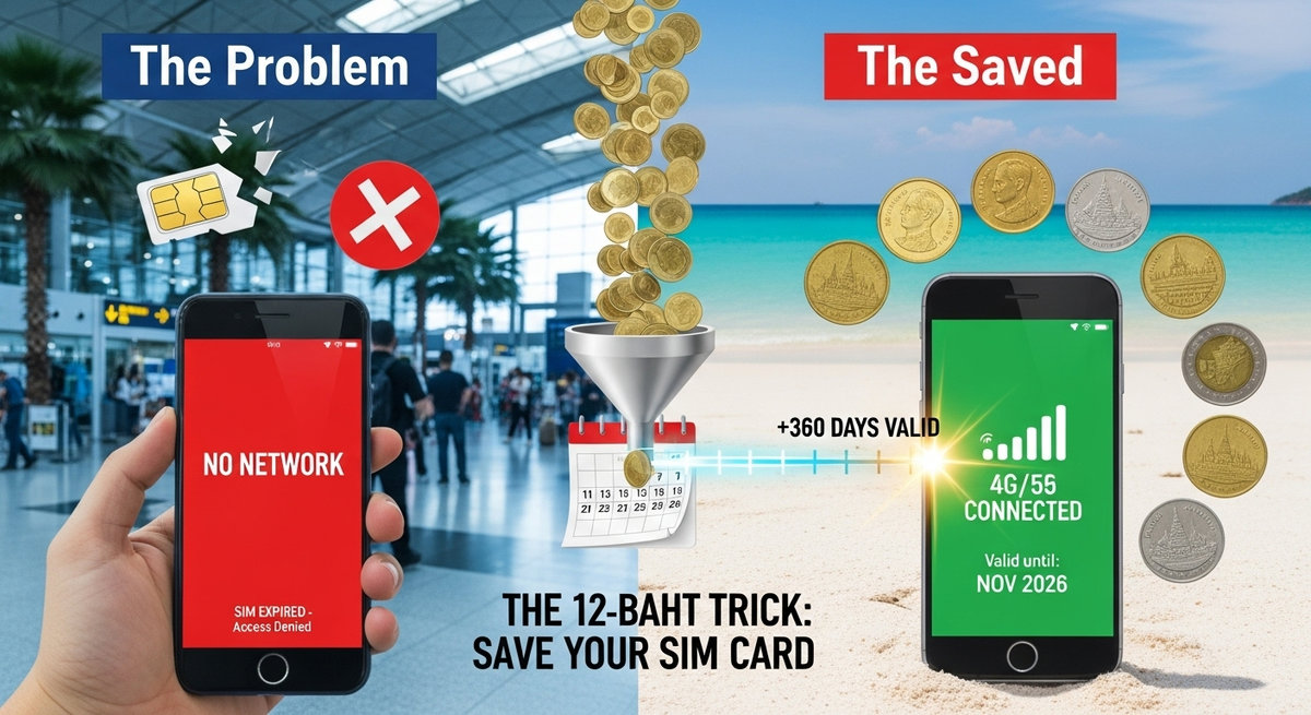 Thailand-SIM: Trick rettet Ihre Nummer