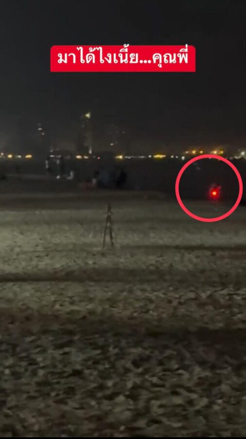 Motorradfahrt am Strand von Jomtien sorgt für Empörung