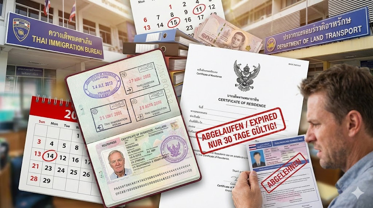 Wohnsitzbescheinigung Thailand: Die 30-Tage-Falle