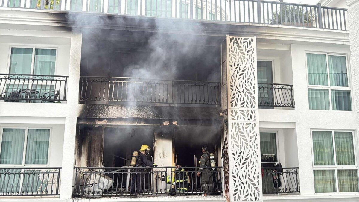Wohnungsbrand in Pattaya verletzt Dutzende durch Rauch