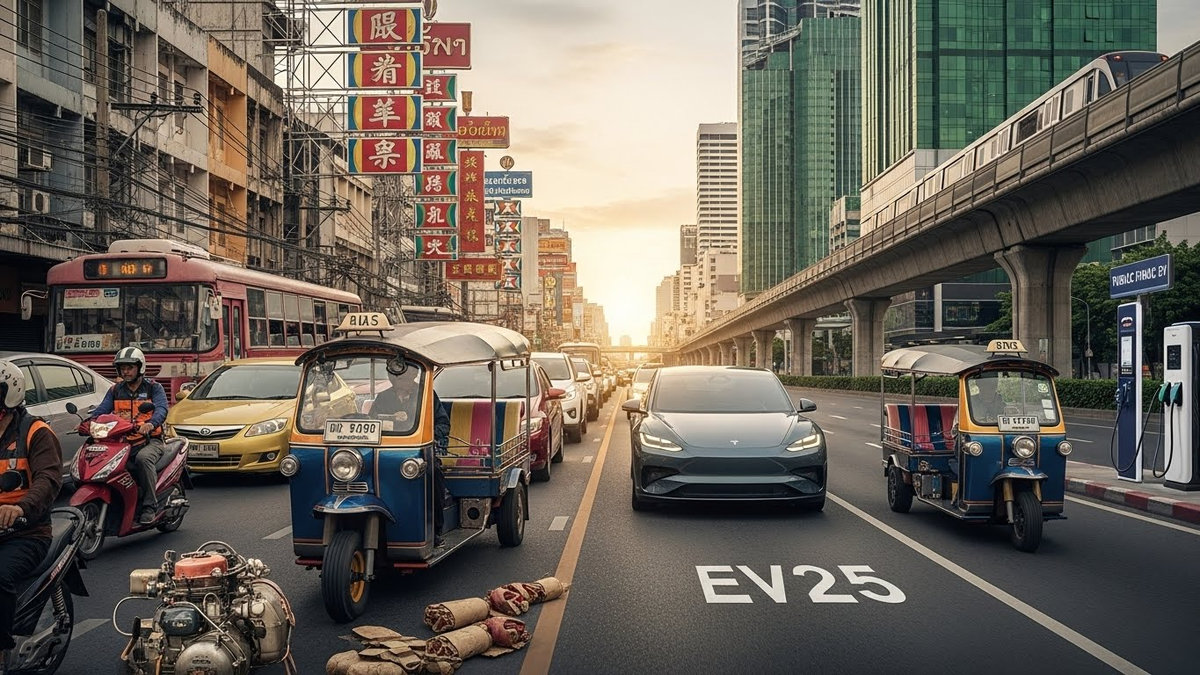 Farangs auf Thailands chaotischen Straßen