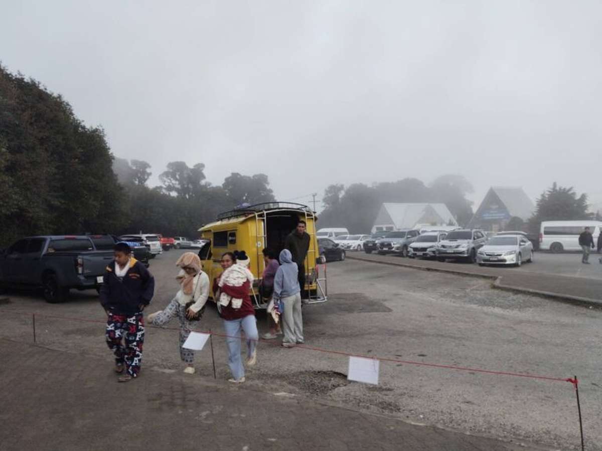 Frost auf Thailands höchstem Berg