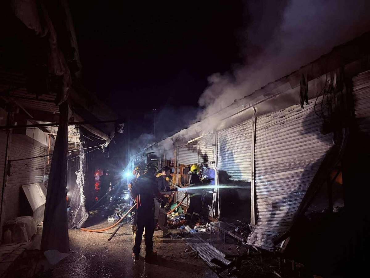 Großbrand im Grenzmarkt (Video)