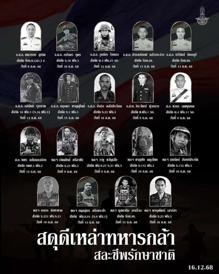 LIVE-UPDATE: Militärische Lage Thailand–Kambodscha