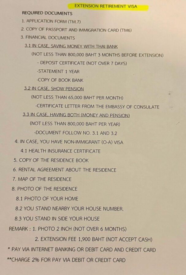 Thailand Retirement Visum: So klappt die Verlängerung