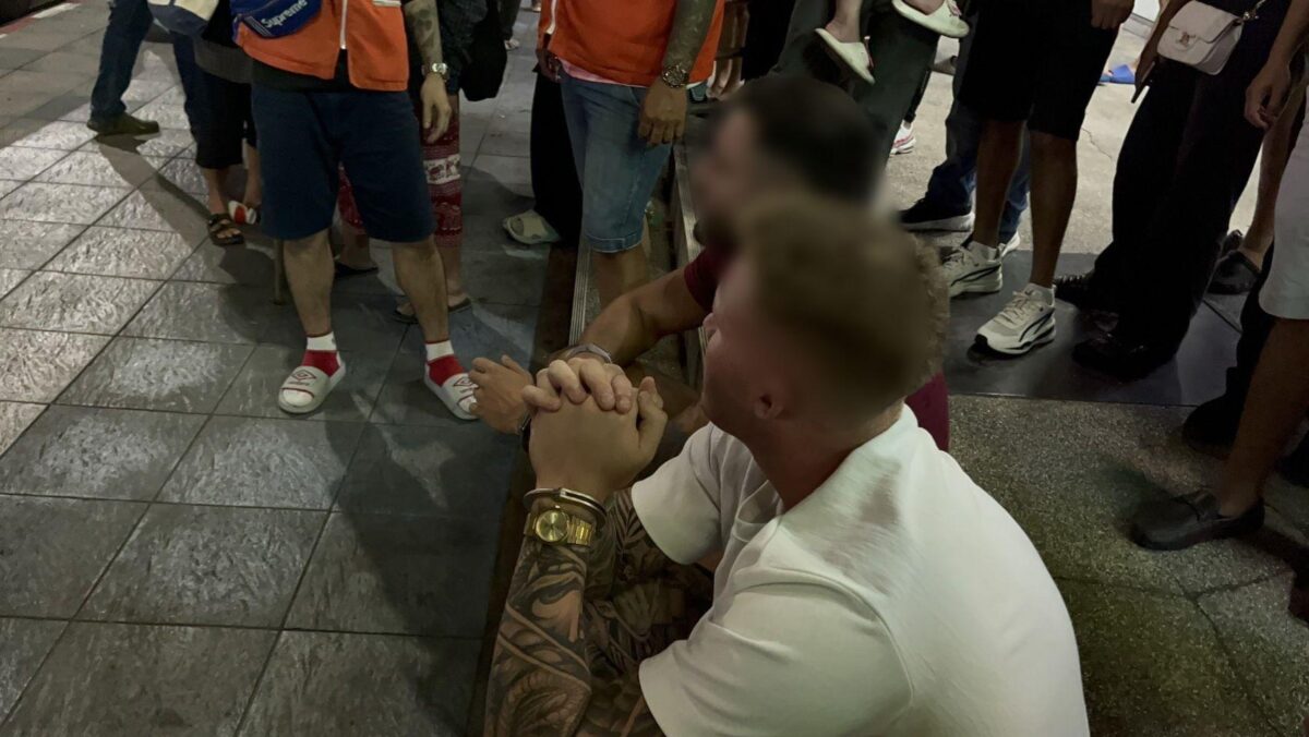 Touristen-SchlÀgerei in Pattaya