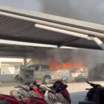 Flammen zerstören Fahrzeuge von Jetski-Star