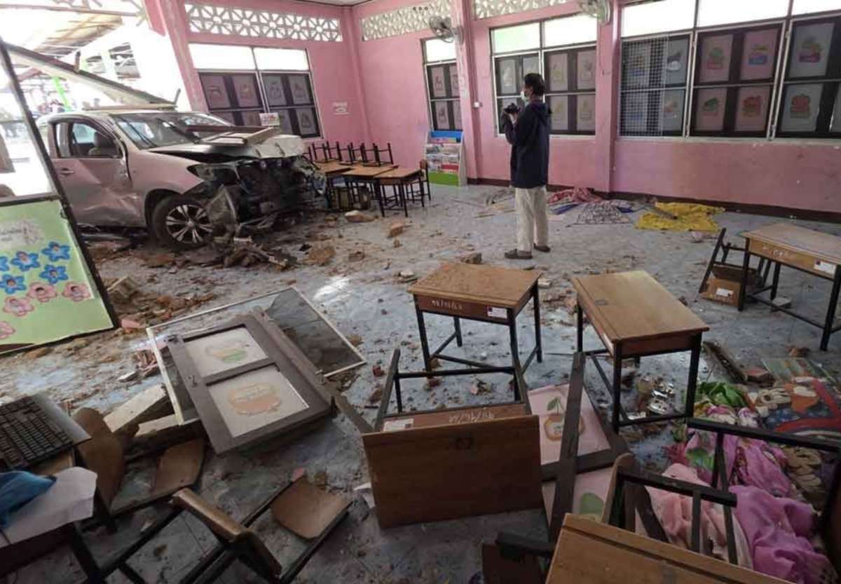 Pickup rast in Klassenzimmer