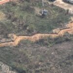 Schützengräben an Thailands Grenze Schützengräben an Thailands Grenze