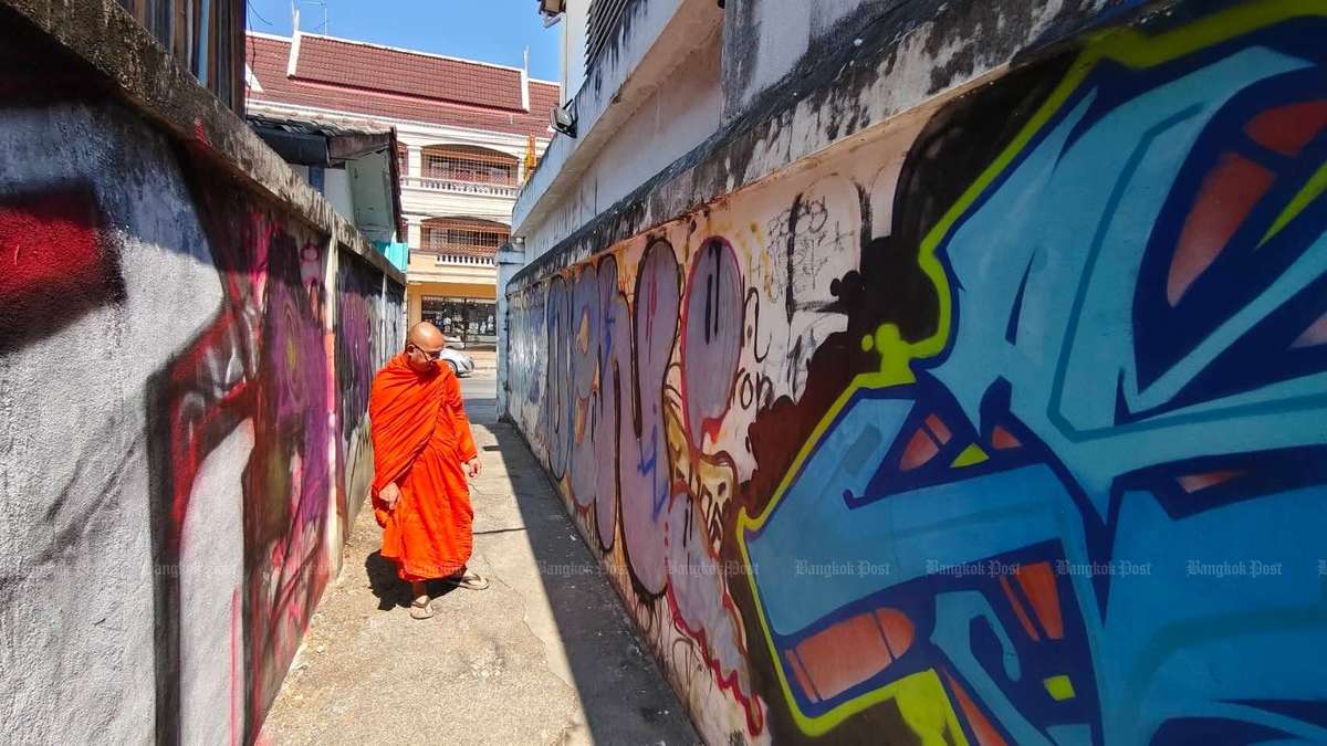 Touristen-Graffiti in Chiang Mai: Tempel wütend