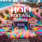 Holi in Pattaya - Farbenfest am Strand startet am 13. März