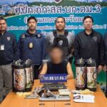 Lachgas-Razzia in Pattaya: Ausländischer Dealer mit Waffe gefasst