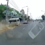 Dashcam filmt Horror-Crash – Krankenschwester schwer verletzt